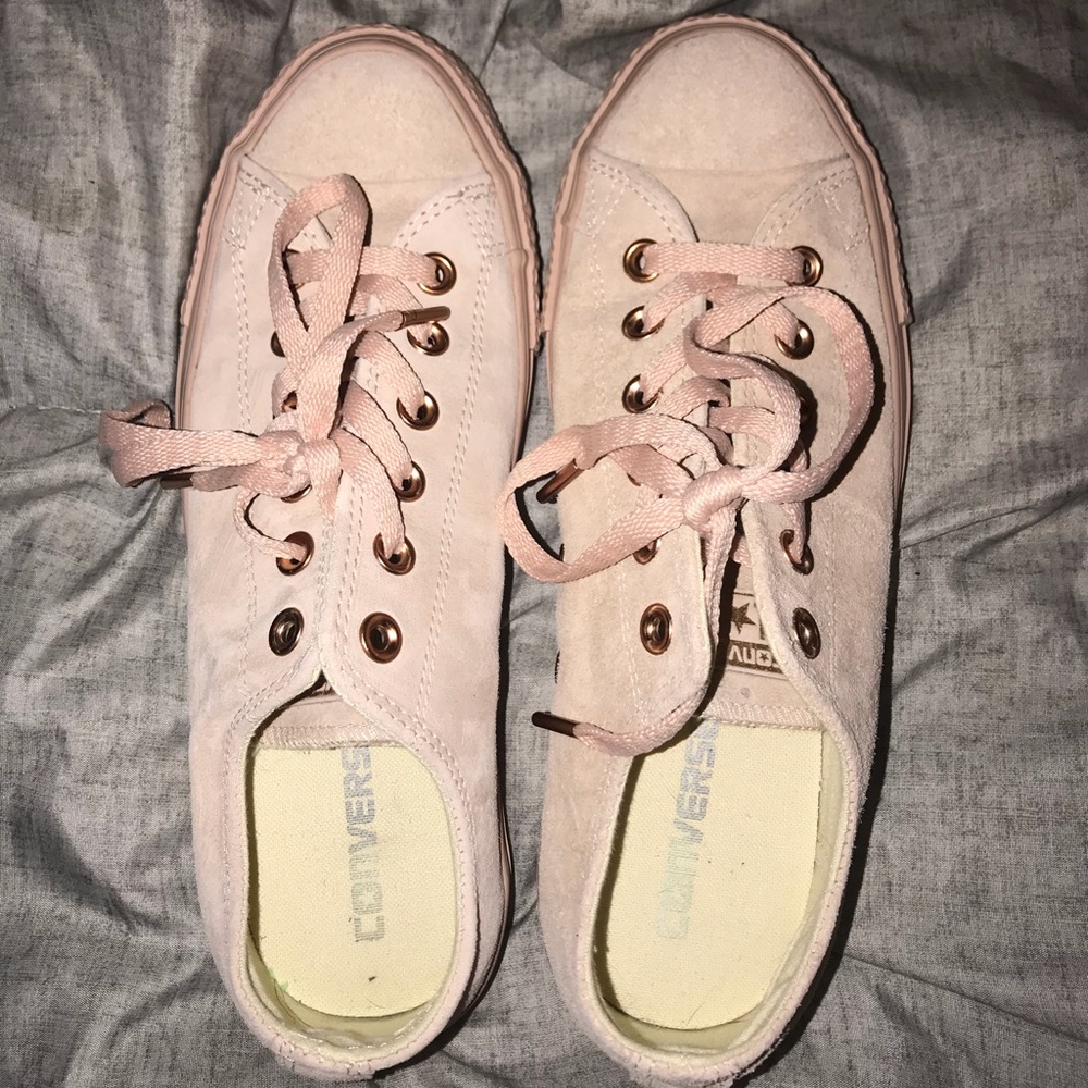 Blush Gold Converse